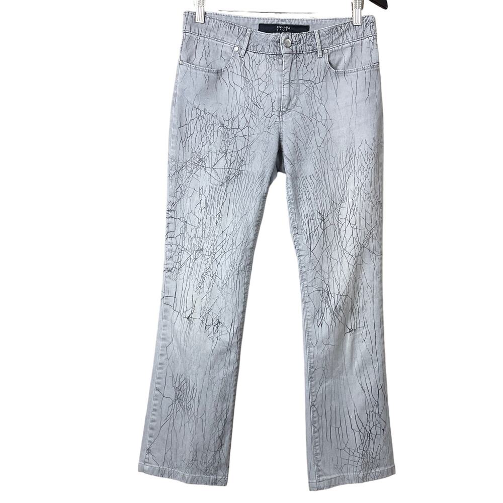 Escada Sport Lisa Jeans Straight Leg Dove Grey Size 36 6 Small